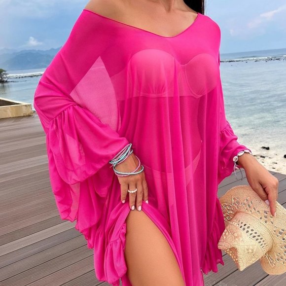 Pink Beach Womens Cover Up - Picture 4 of 5